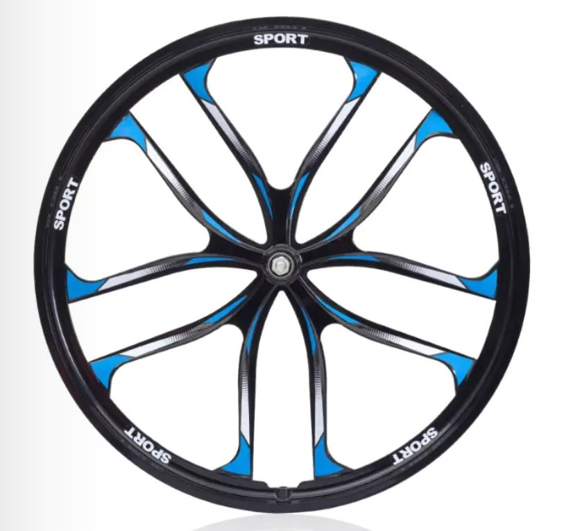 Durable 24-Inch Magnesium Alloy Bike Wheel