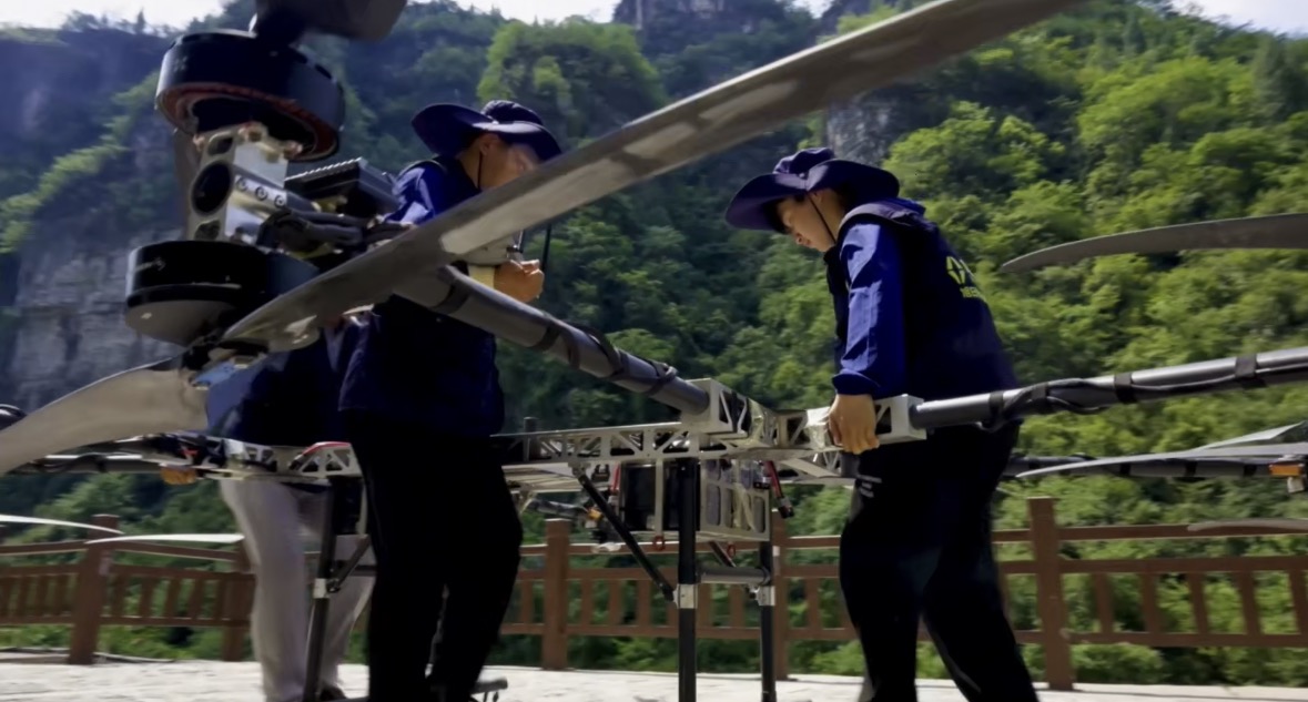 Industrial drone testing phase