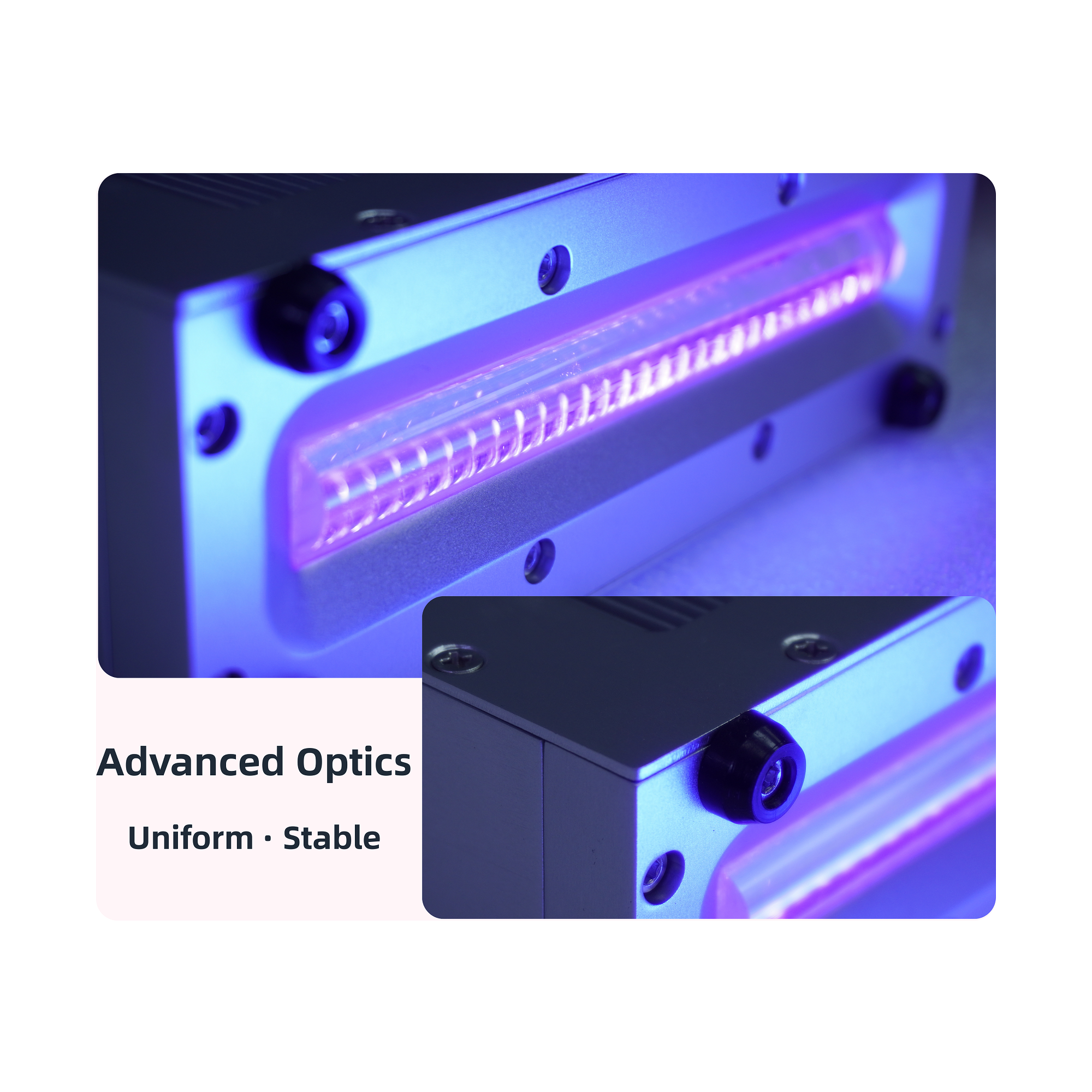 Height-LED Portable UV Curing Lamp for Surface Coating Curing AC/DC Powered 365nm Wavelength 30,000 Hours Lifespan 1-Year