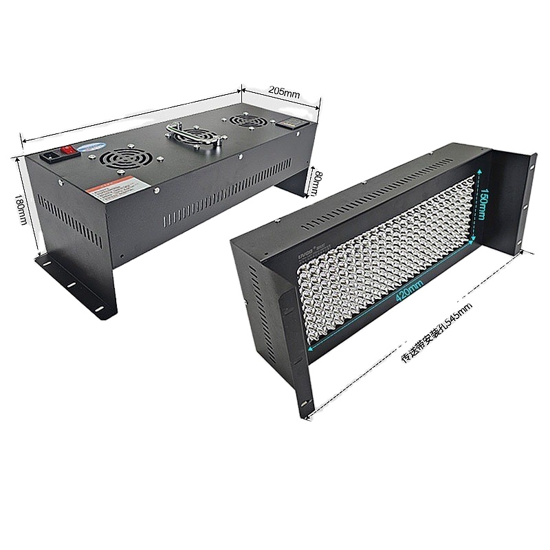 New VTECH 515mm Conveyor UV Curing Machine 395nm UV LED Drying Lamp 550W High Power Automatic Printing Dryer