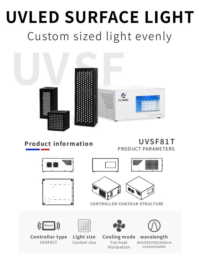High Power 100W UV LED Curing System Flexo Uniform Exposure Adjustable CE Certified 1 Year Warranty 110V/220V