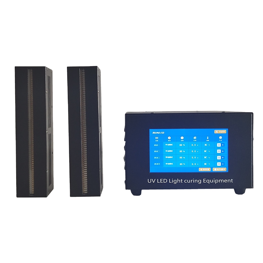 UV LED Linear Light Source Curing System High-Power 250W Natural/Fan Cooling UV Glue Bonding Fast Curing Drying Equipment