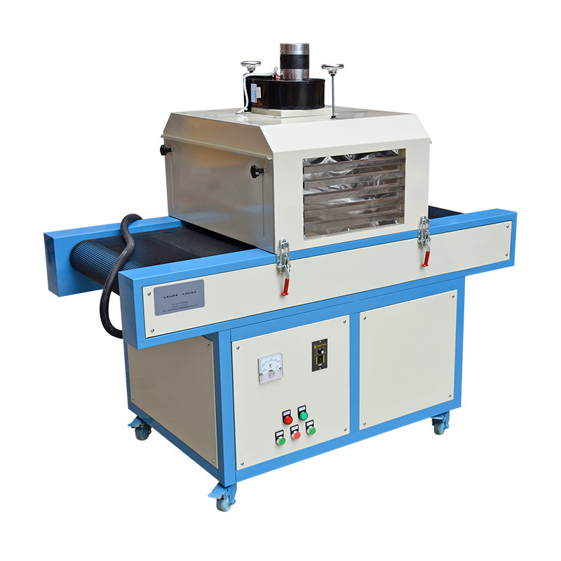 High Efficiency LED UV Curing Conveyor Machine for UV Ink Varnish Printing Double UV Light
