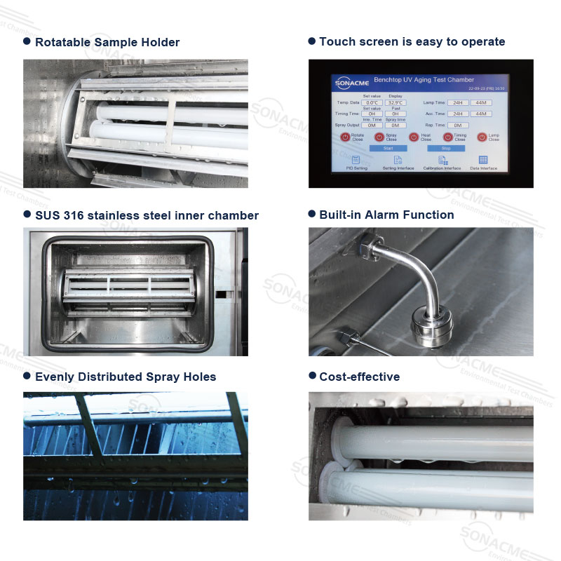 Uv Light Simulation Compact Accelerated Aging Weather Benchtop Uv Test Chamber/uv Test Chamber