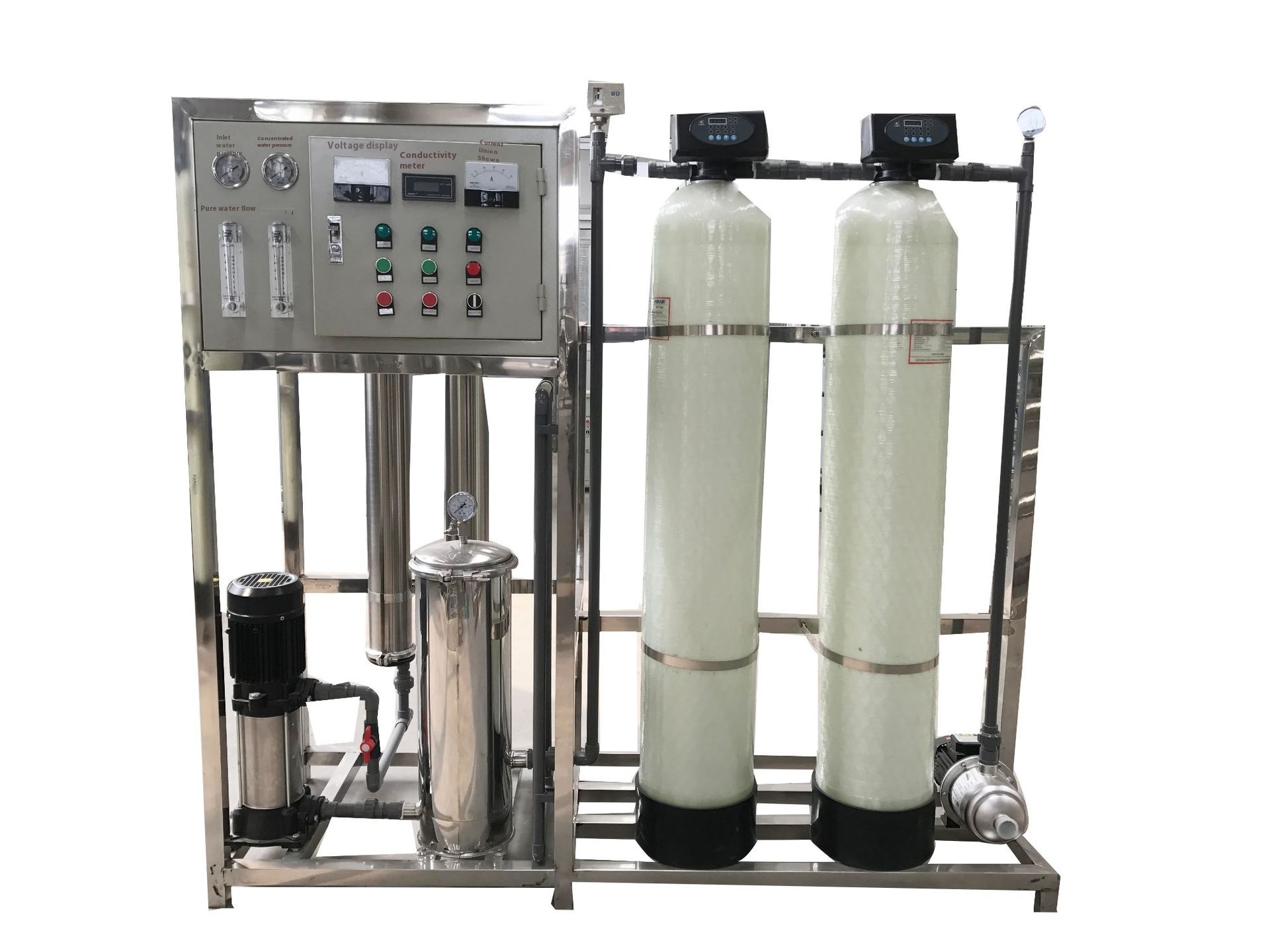 UV Ozone Integrated RO Reverse Osmosis Water Treatment Equipment with PLC Controlled Pressure Vessel and 1 Year Warranty