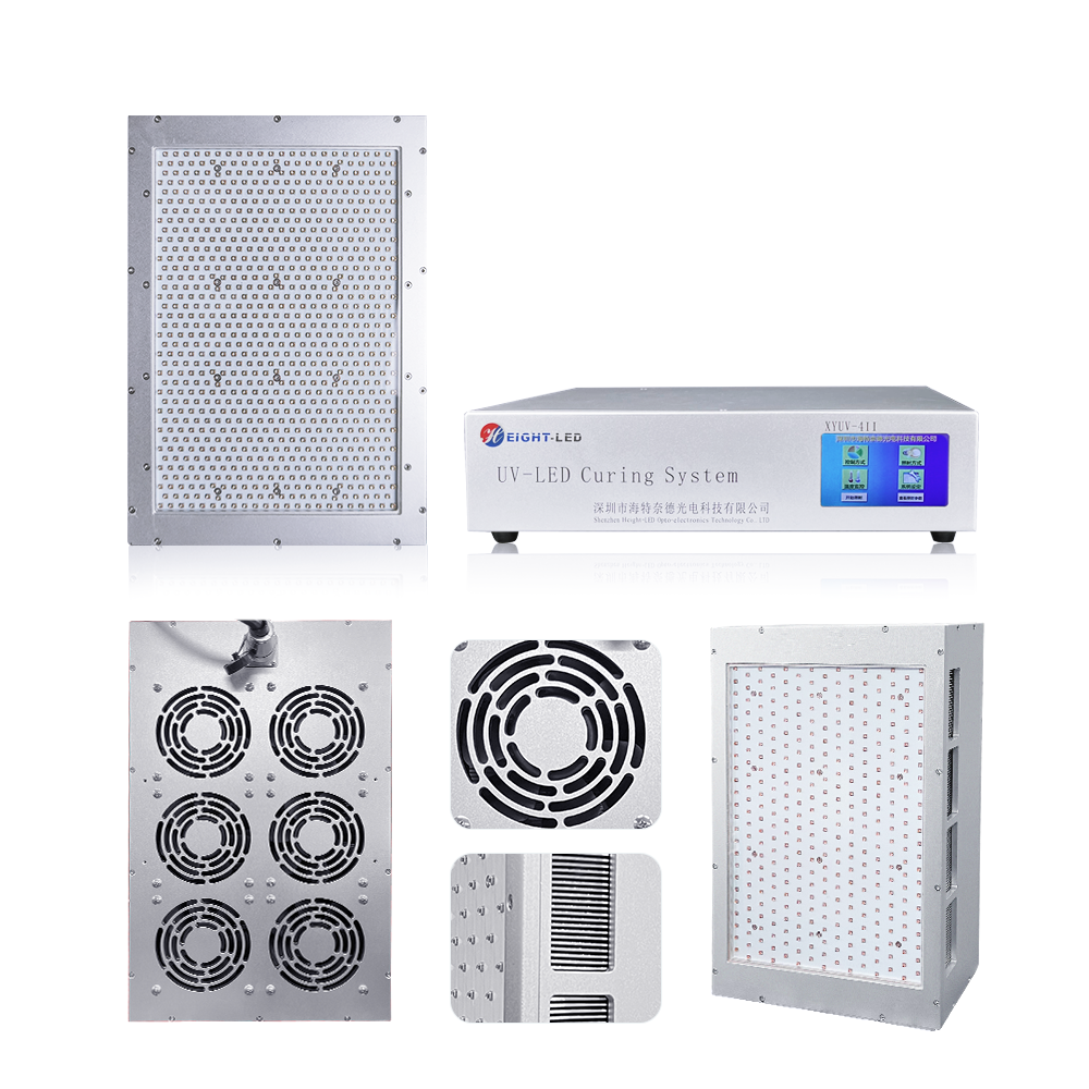 High Intensity UV LED Area Curing System for UV Glue Adhesive Resin PCB Medical Optical Industrial Fast Curing Lamp