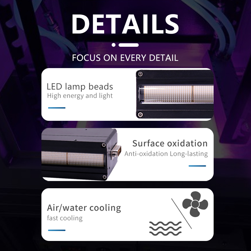 HOT Sales Can Customize High Power SMD Multi-wavelength UV LED Light Curing System for Offset Printing Machine 395nm Dimmable