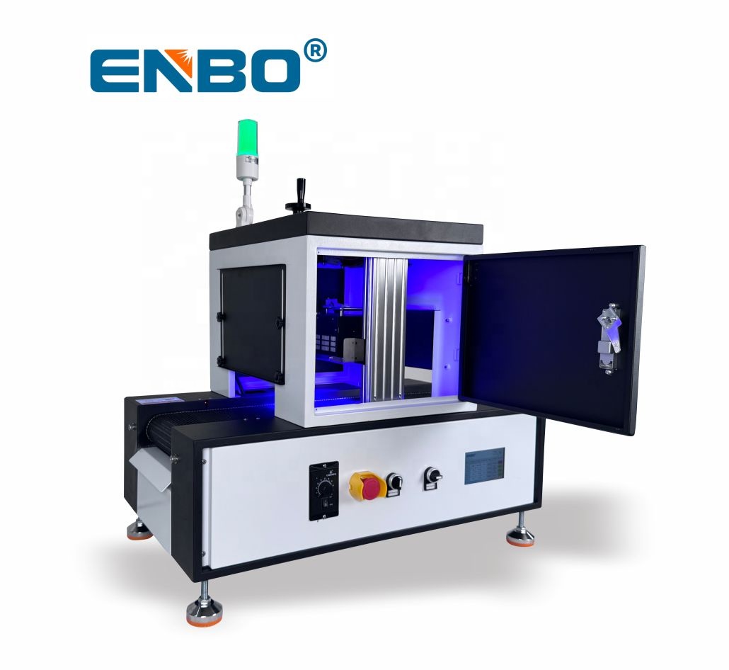 Enbo LED UV Curing Conveyor System with 5-inch Touch Display for UV Varnish Coatings Adhesives Curing