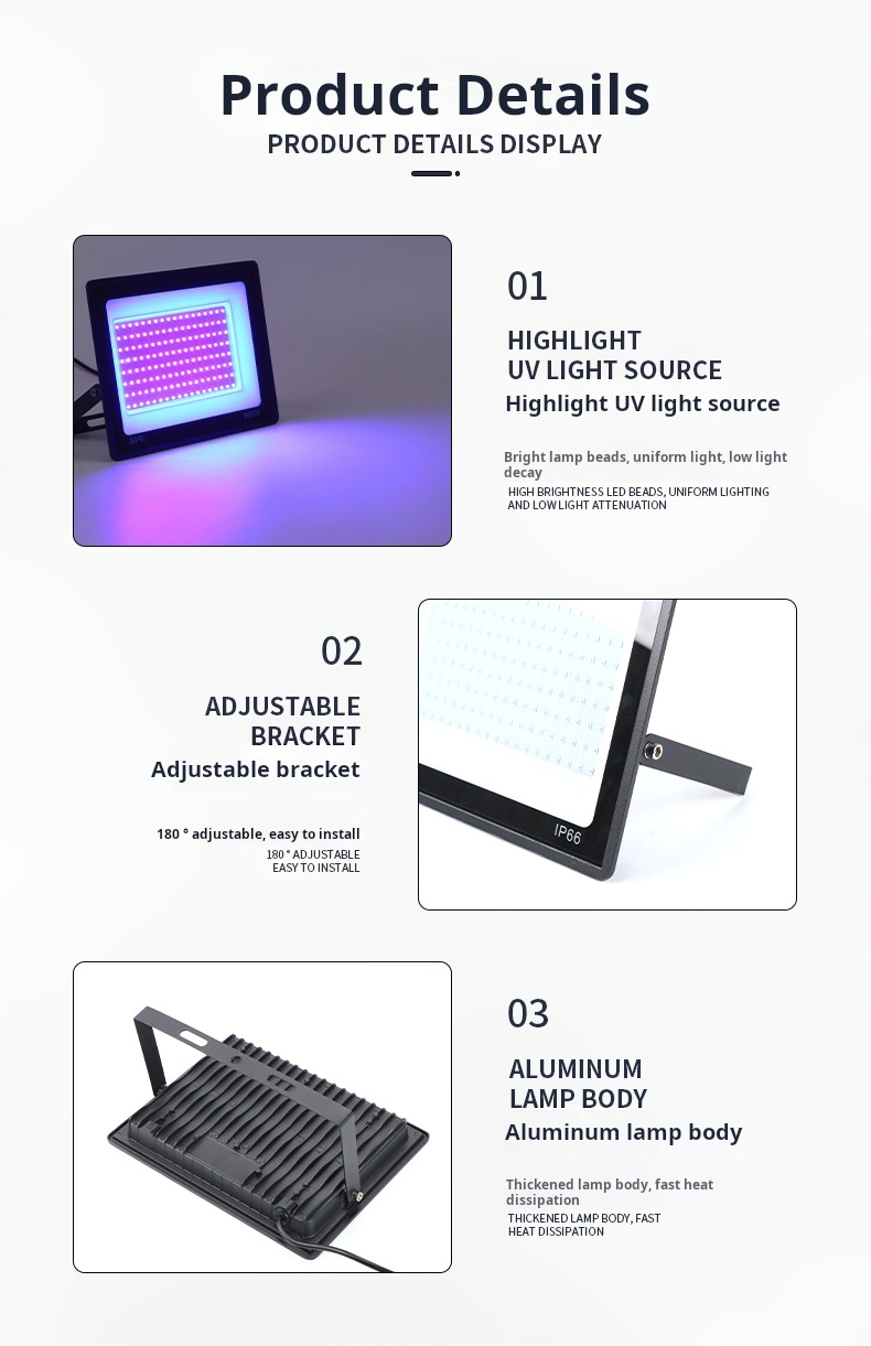 UV Flood Light Demo