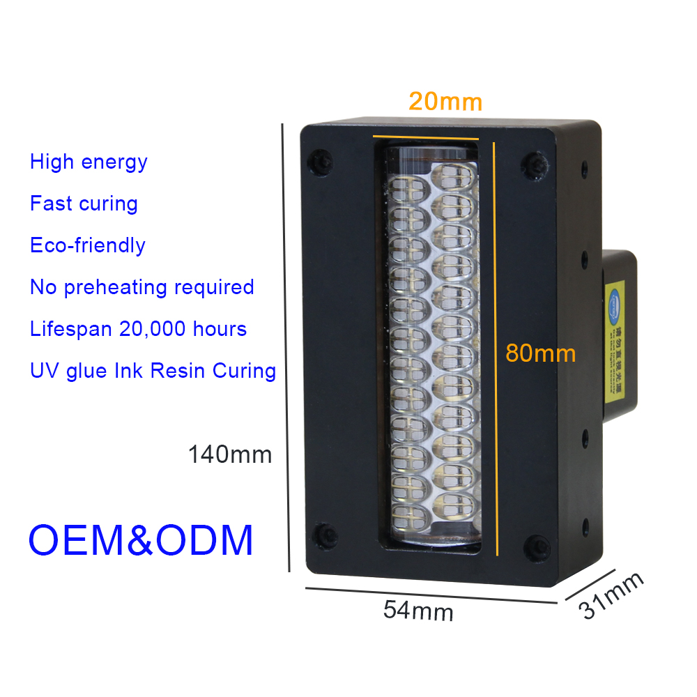 Factory Custom Uv Ink Cure Water Cooling Uv LED Printing Curing Lamp for Flexo Label Printing