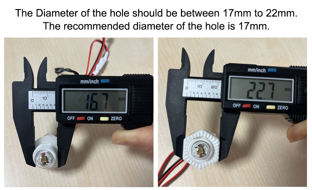 Waterproof UVC LED Module Dimension