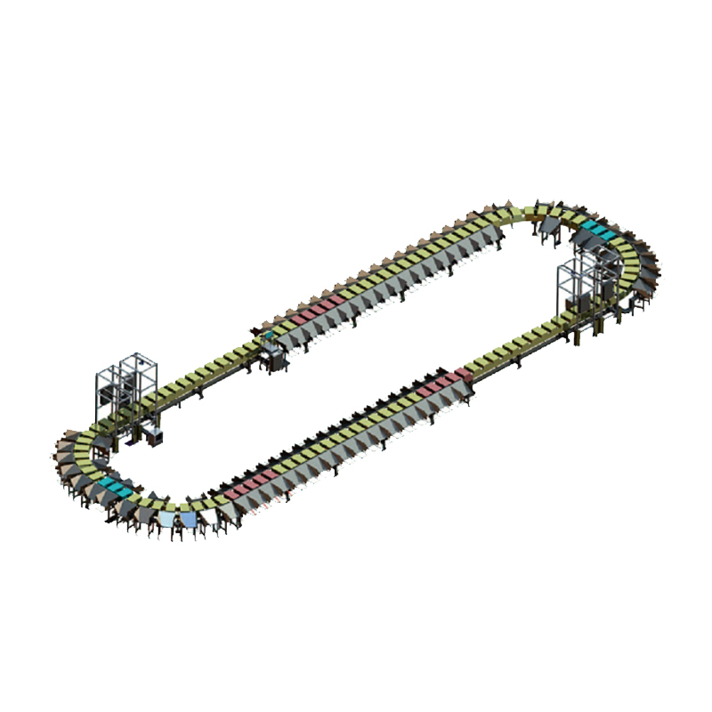 VPAI Design And Production Supported Warehouse Conveyor Belt Cross Belt Sorter For E Commerce Fulfillment Hubs