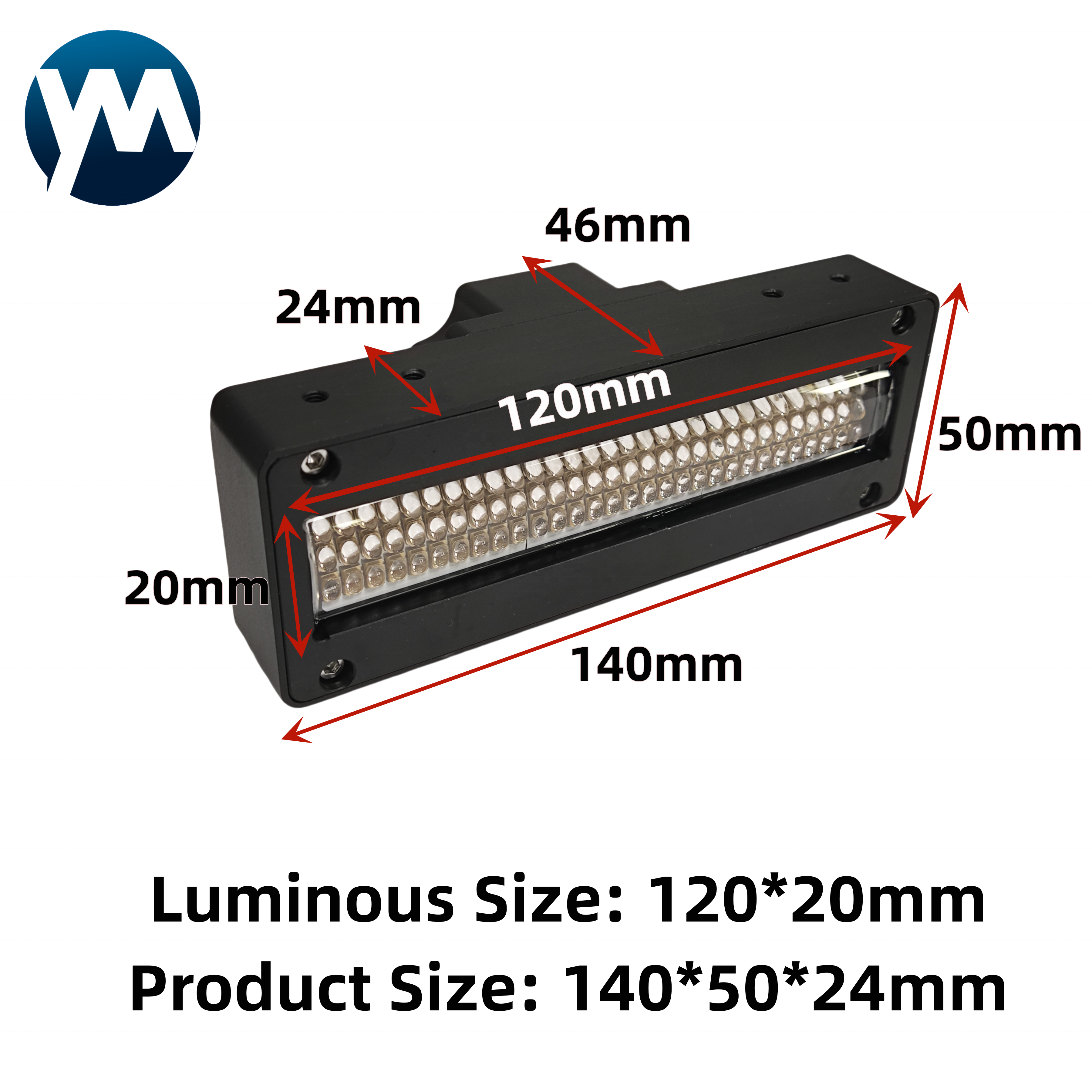 200W 360W 395nm UV LED Ink Drying Lamp for Screen Printing Inkjet Uv Curing Lamp for Printing Machine