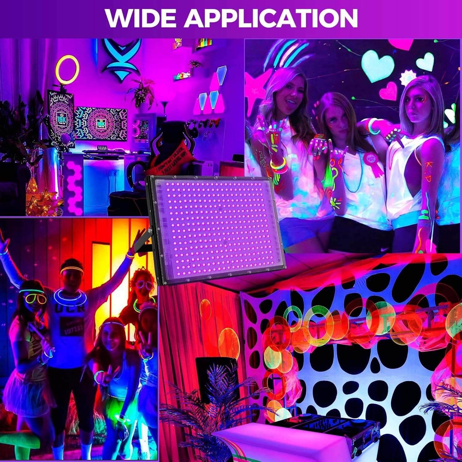 UV Curing Lamp Black Light Halloween Party 30e