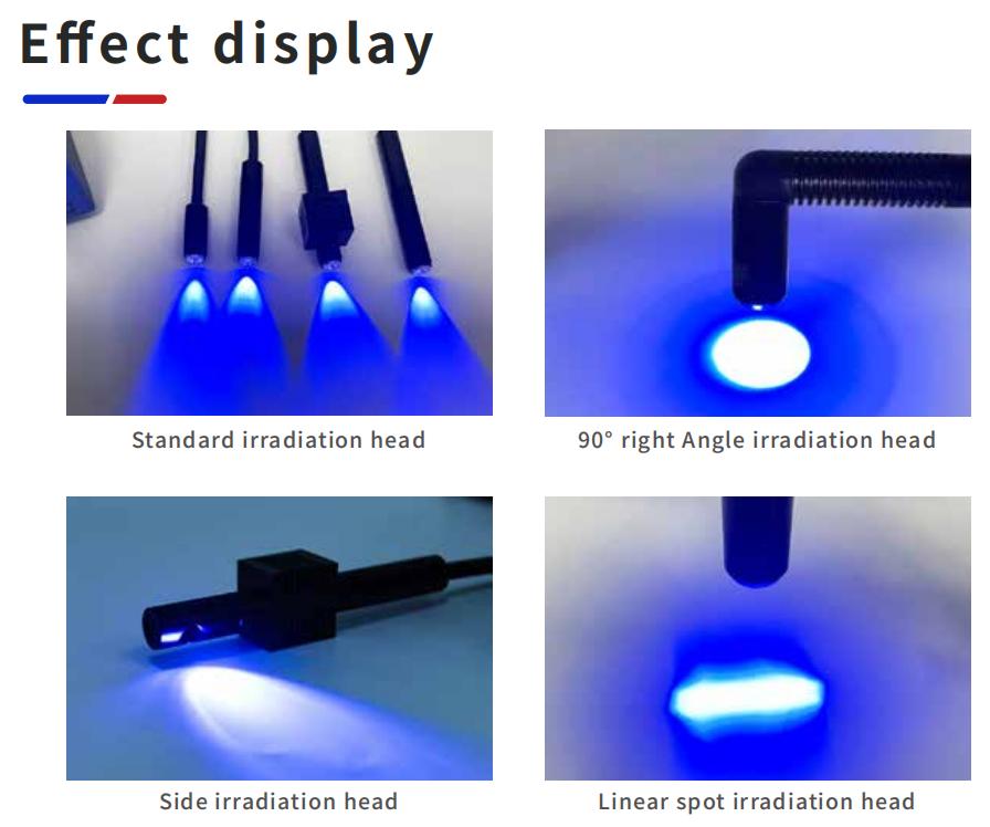 UV LED 365NM 500W 220V Industrial Spot Curing System with Fan-Cooling for Industrial Applications