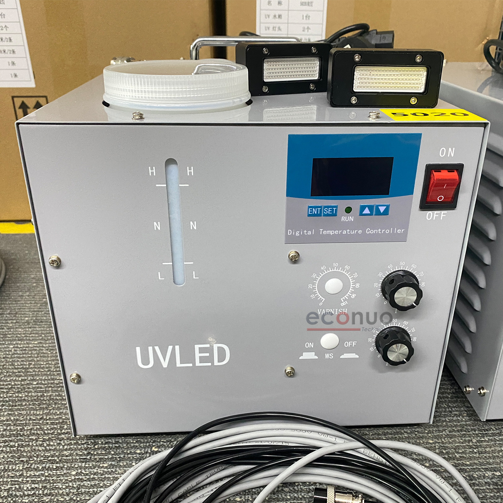 UV LED System Light Water Cooled -cooling Curing System for Flexo/label Printing 395nm Refrigeration W502000A-01 Doul Lamp Hea