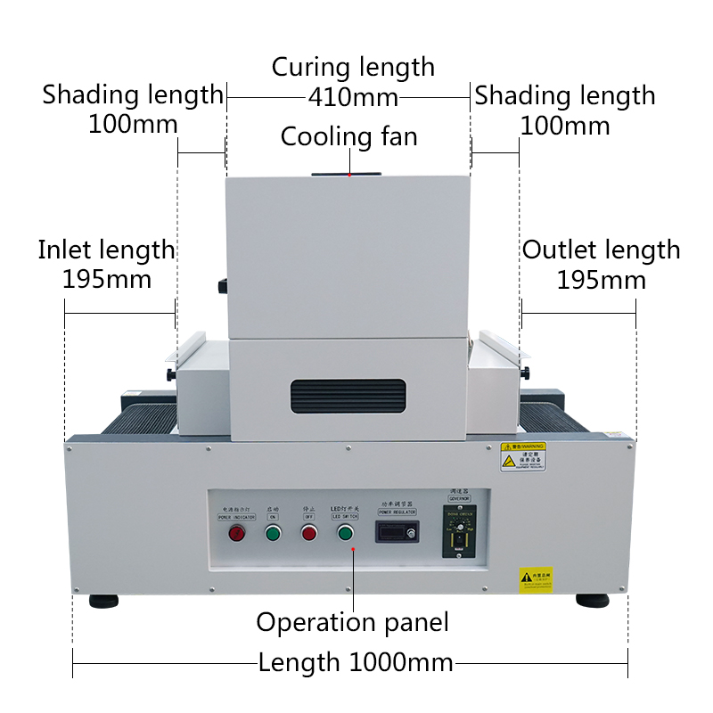 UV LED Curing Machine Wavelength 365nm UVA Small UV Glue Drying Equipment