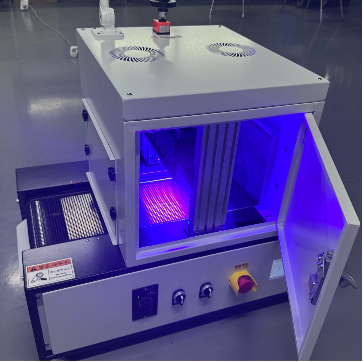 Enbo LED UV Curing Conveyor System with 5-inch Touch Display for UV Varnish Coatings Adhesives Curing
