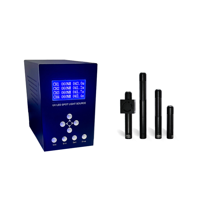 Futansi New 365nm 385nm 405nm UV LED Spot Curing System Air-Cooled Quartz Glass Lens 1 Year Warranty for Light-Curable UV Glue
