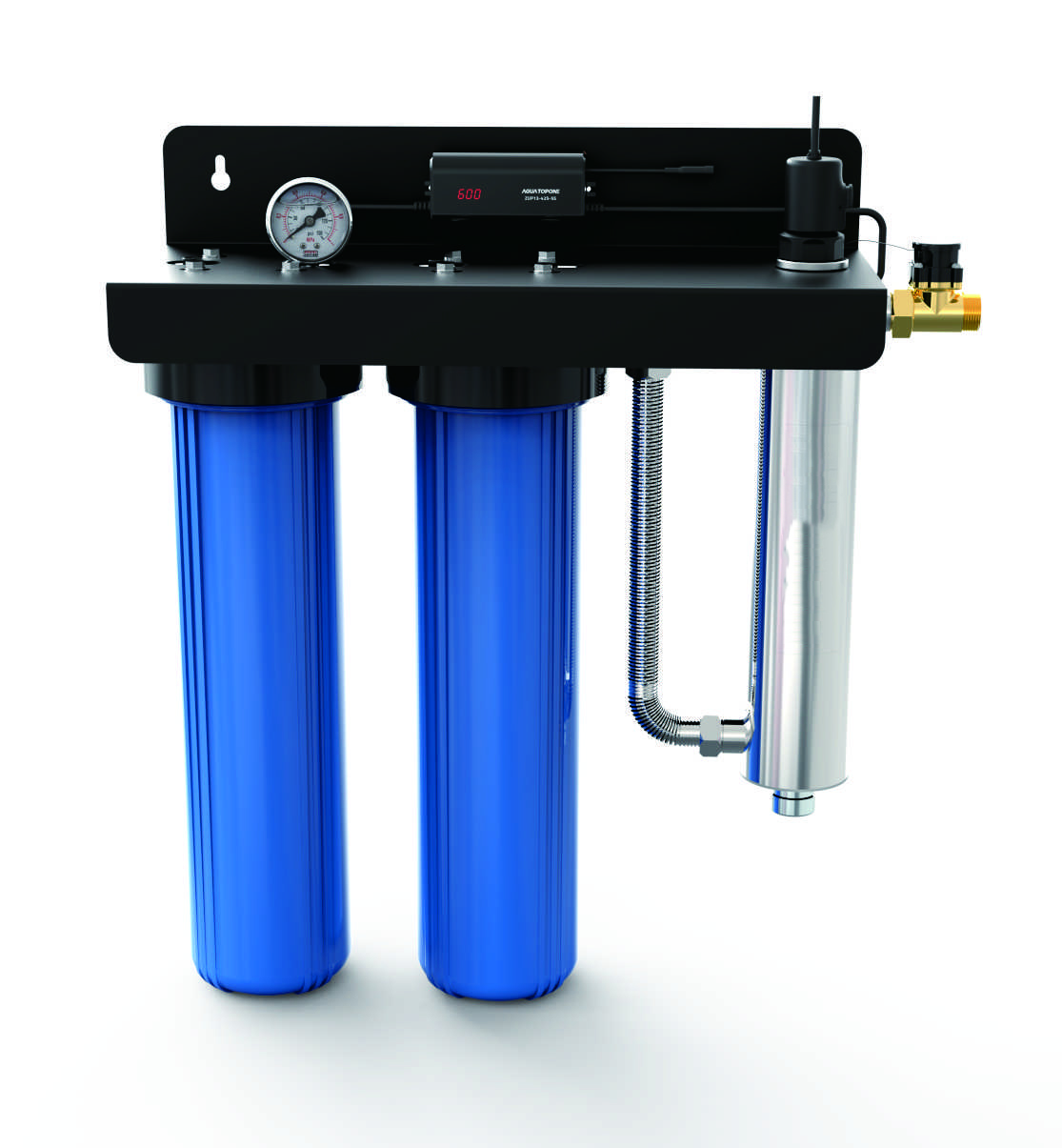 EPS-203 Wall-mounted 2 Stage 20 Inch PP Filter Housing Ultraviolet Water Purifier System For Whole House