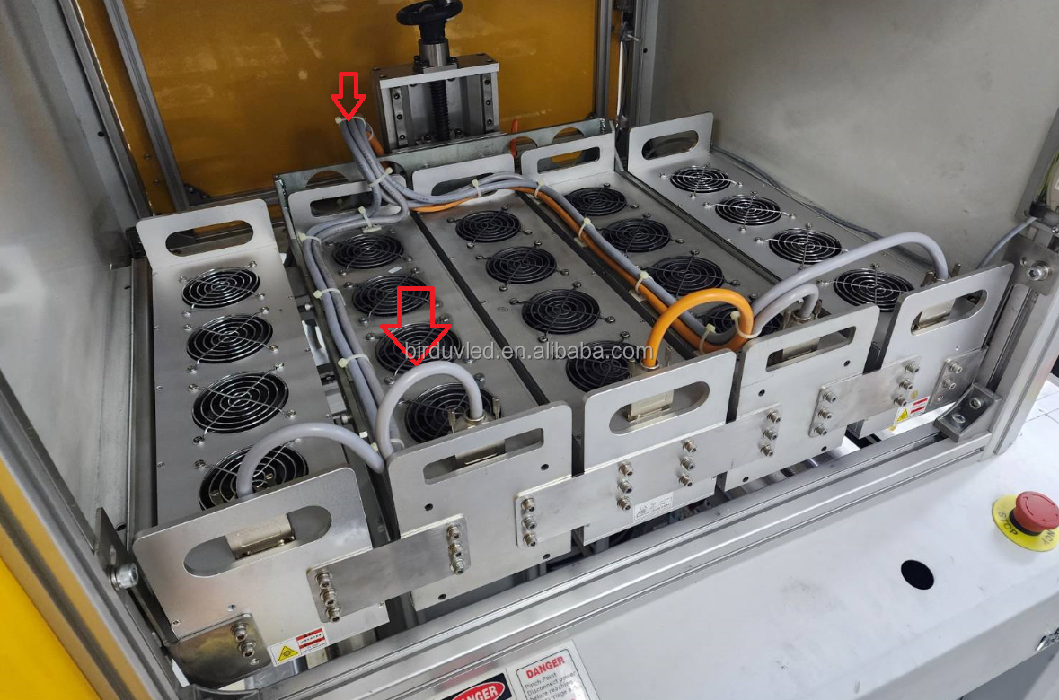 UV LED Curing System for Offset Printing Flexo UV Adhesive Curing Lamp 300*100mm Curing Area for UV Adhesive Curing Lamp