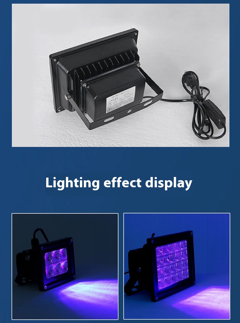 LED UV Curing Lamp 405nm 395nm 365nm Ultraviolet Light for Party Solidify Photosensitive Resin PCB Repair Handwork DIY Curing