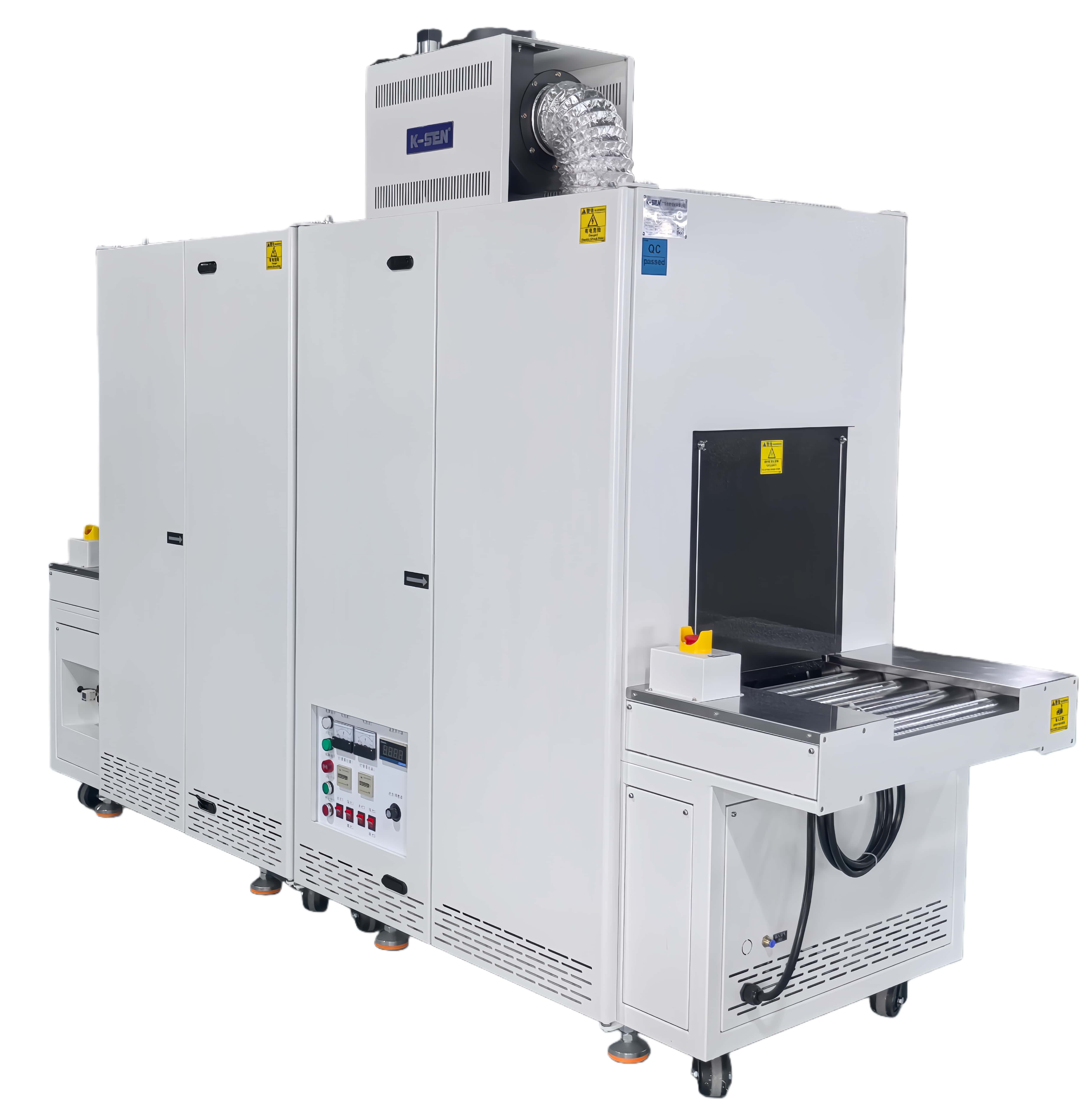 Anti-Deviation Conveyor UV Curing System | Variable Speed with LED Display for PCB &amp; Label Printing Lines
