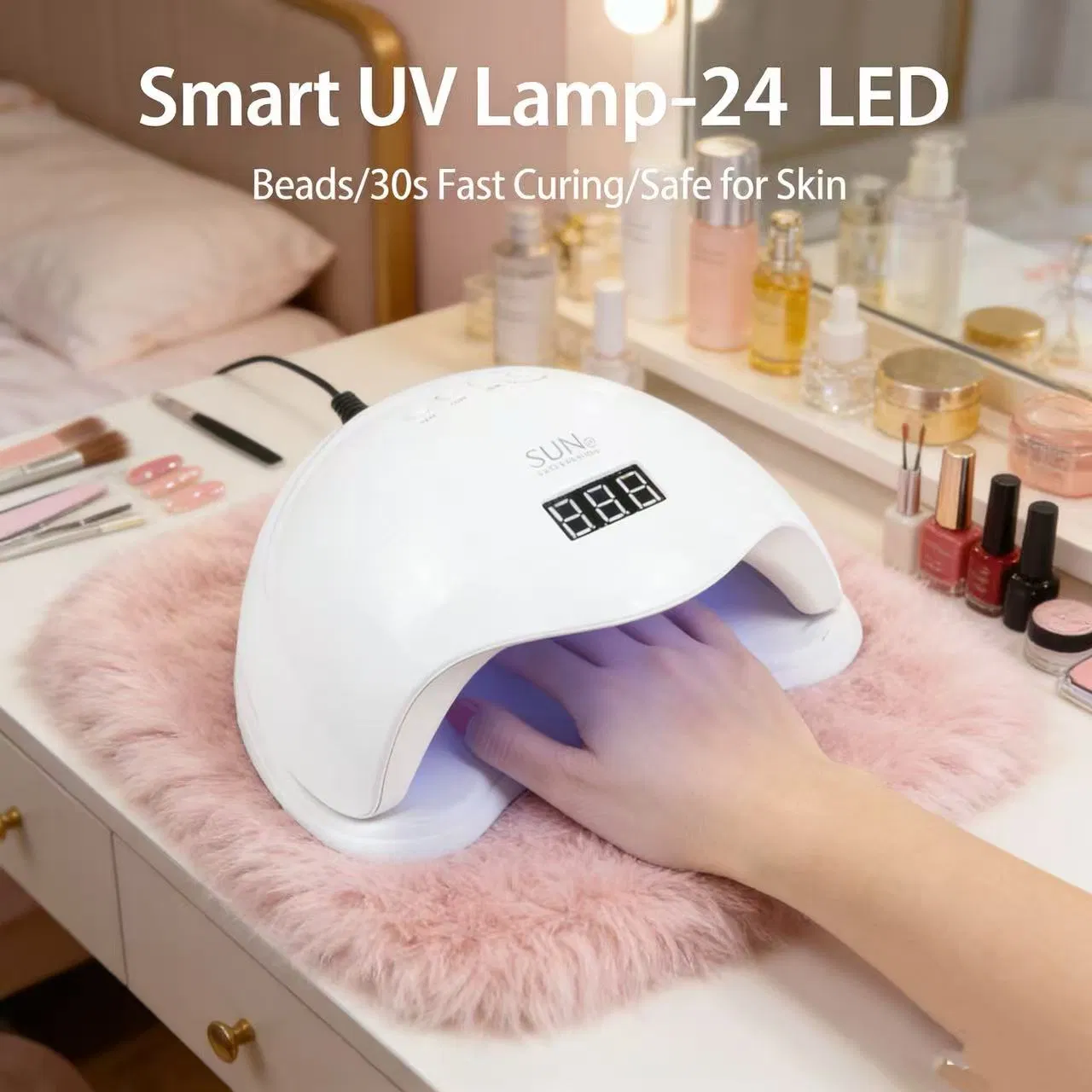 48W Nail Art Lamp, Nail Light Therapy Lamp, No Blackening Hands, Intelligent Sensing