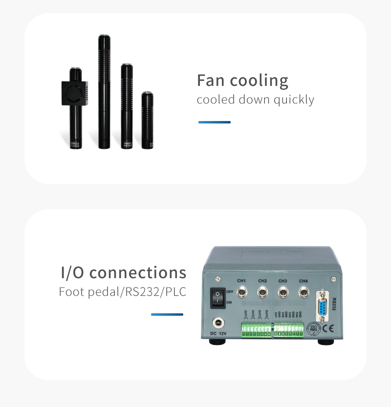 UV LED 365NM 500W 220V Industrial Spot Curing System with Fan-Cooling for Industrial Applications