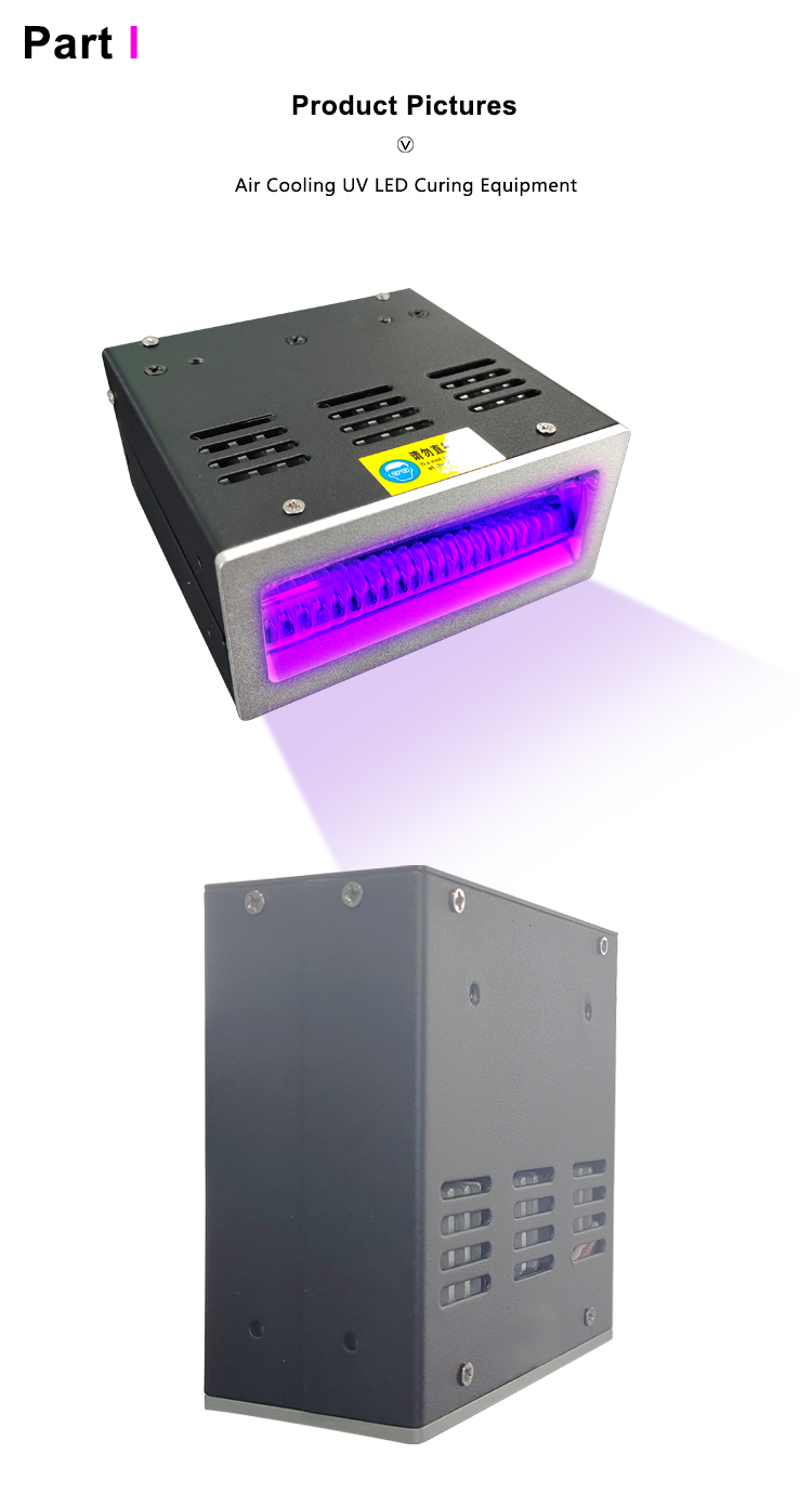 OEM High Power 365nm 385nm 395nm Uv LED Lamp Curing System for Flat Panel Printer Uv Glue Coating Ink Varnish Curing
