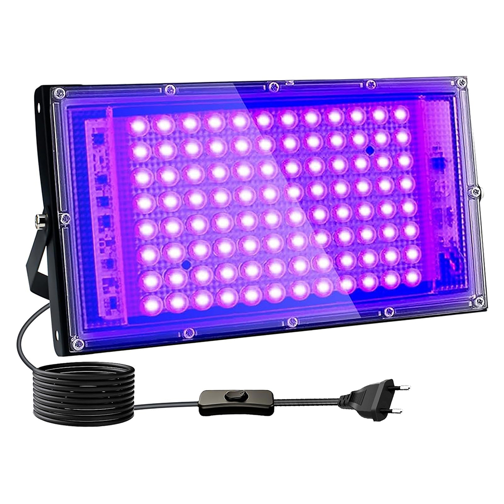 Best New Products of 2025 50 150 200w 395nm 1w/cm2 Flood Home AC Black Led Uv Curing Lamp Bar 100w 220v