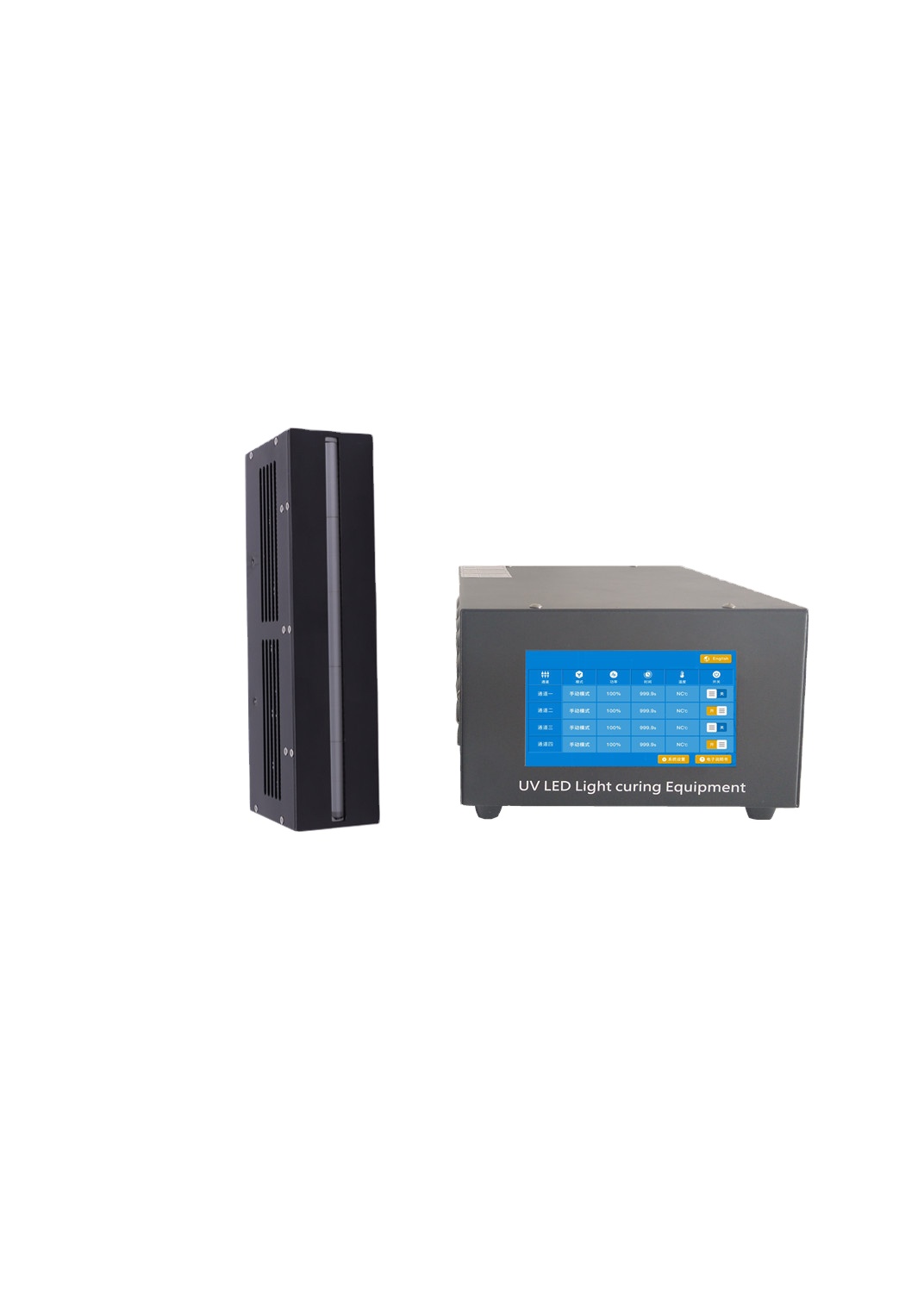 UV LED Linear Light Source Curing System High-Power 250W Natural/Fan Cooling UV Glue Bonding Fast Curing Drying Equipment