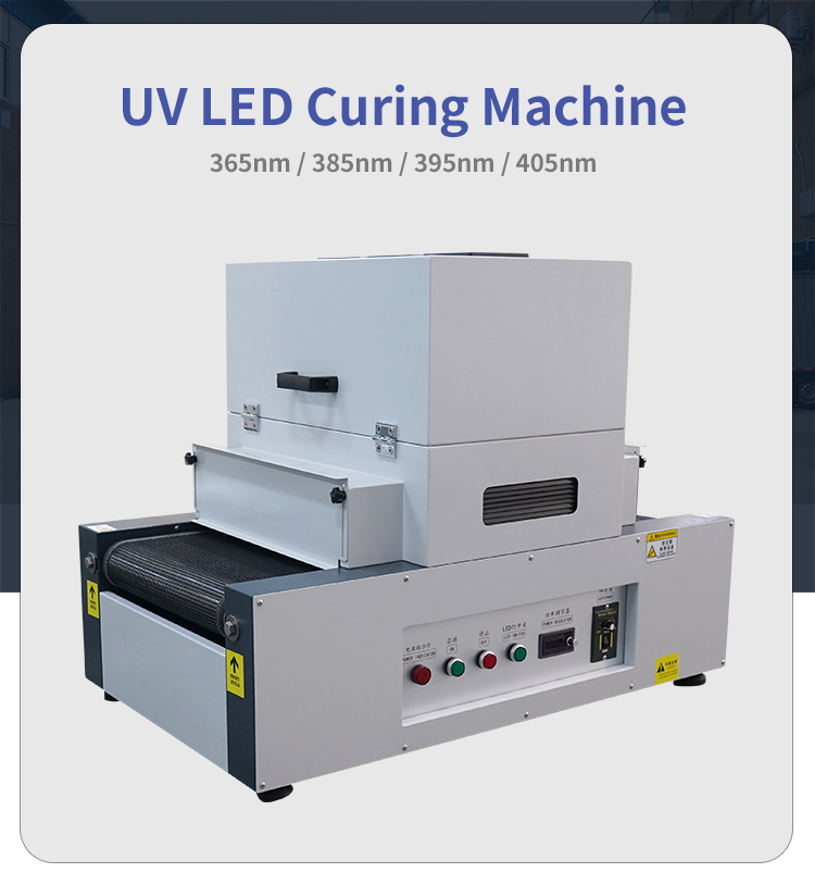 RX400-LED Ultraviolet UV LED Glue Hardening Equipment Small Desktop UV Curing Machine Conveyor