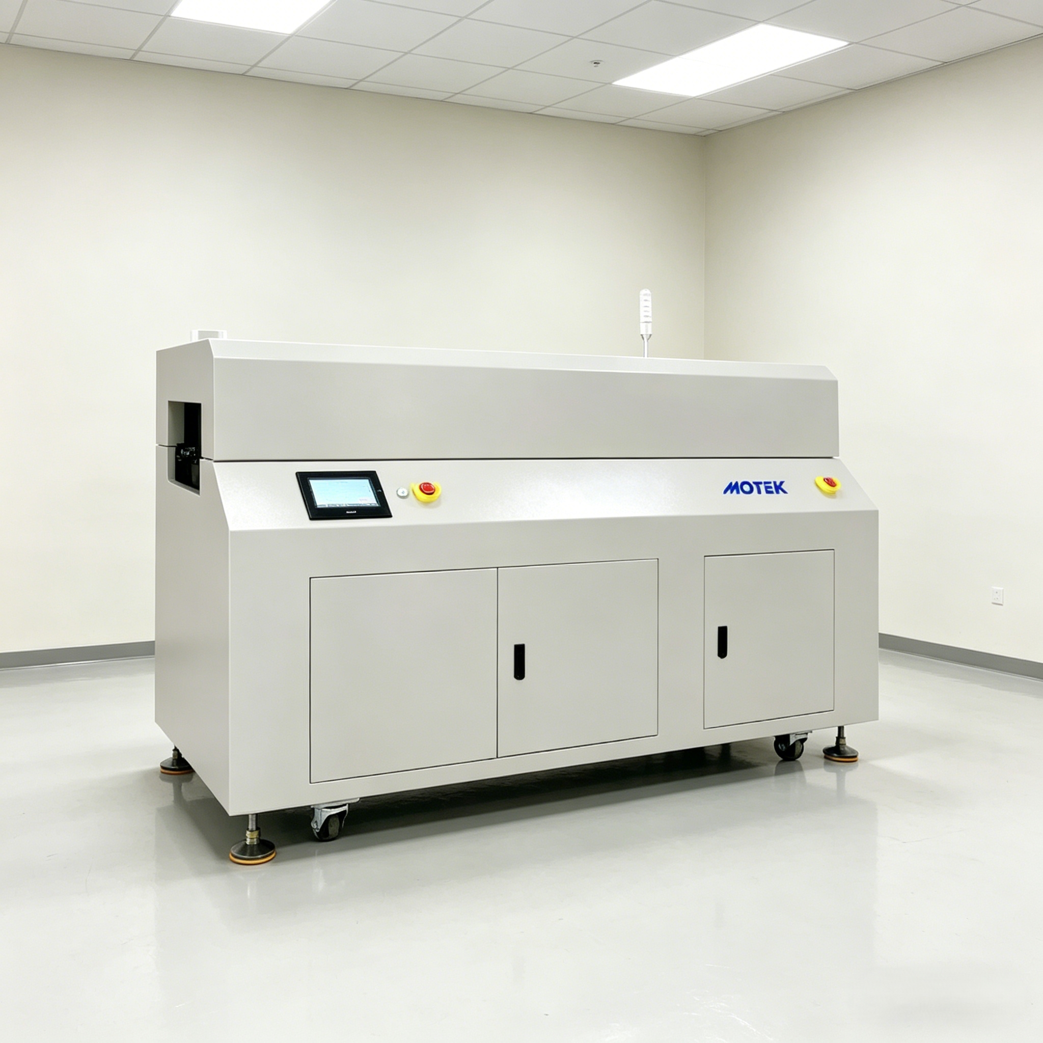 Automatic Online IR Curing Oven PLC Controlled Motorized Stainless Steel Chain Conveyor Adjustable 50-450mm PCBA