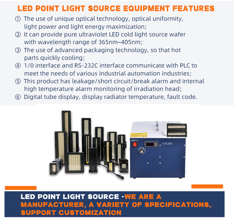 UV LED curing operation