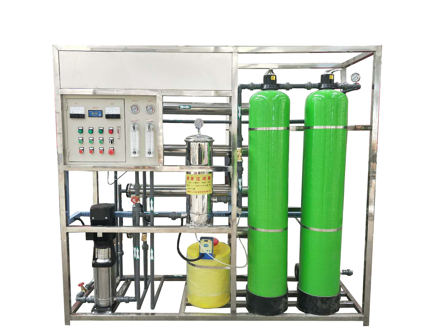 UV Ozone Integrated RO Reverse Osmosis Water Treatment Equipment with PLC Controlled Pressure Vessel and 1 Year Warranty