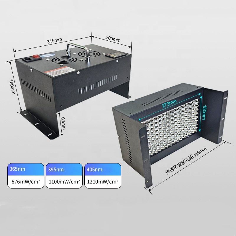 PLC Ultraviolet Light Curing Machine Lamination LED UV Curing Light Ink Shadowless Glue Dryer Resin Conveyor UV Curing Lamp