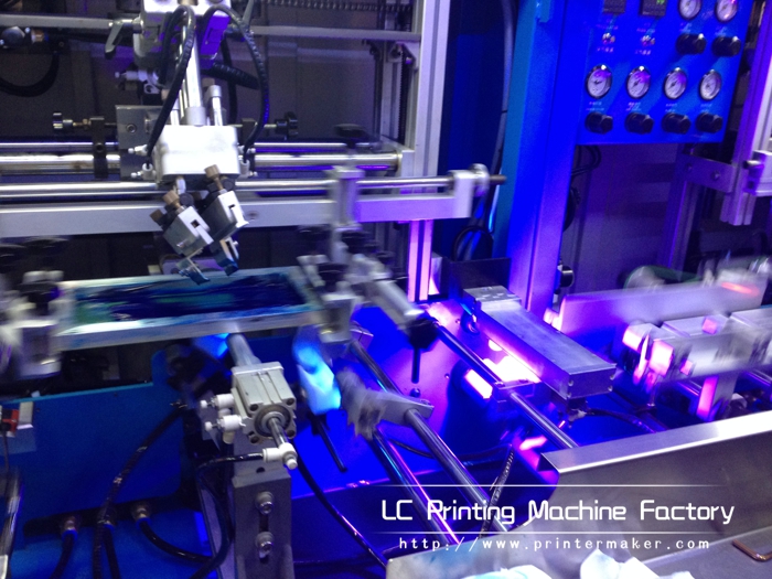 LED UV Curing System Automatic Silk Screen Printing Machine S-102LED