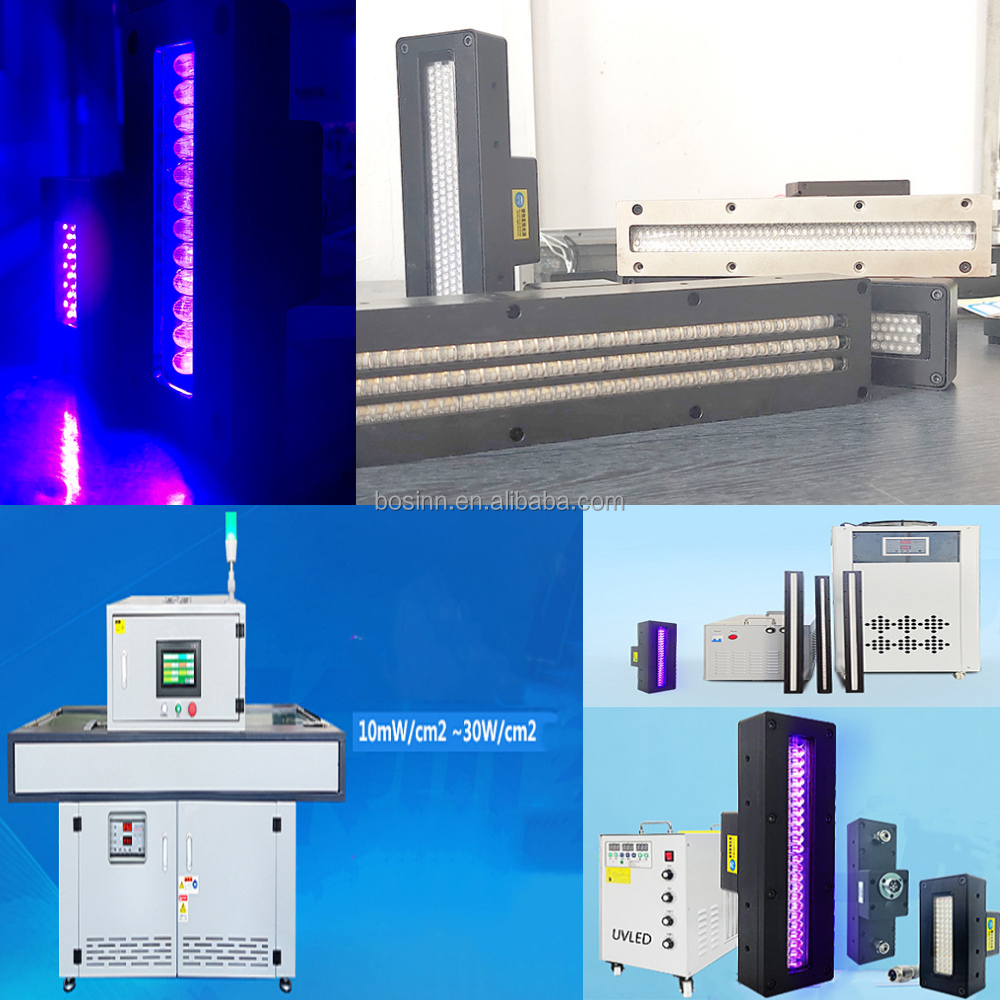 Water Cooling UV LED Curing Machine Electronic Parts Components Shadowless Glue 310nm UV Curing Lamp for Flexo Printing