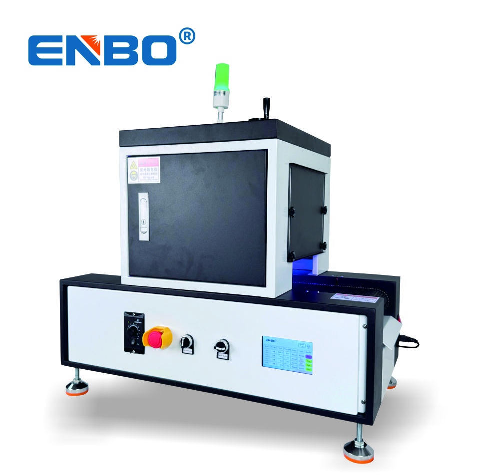 Enbo LED UV Curing Conveyor System with 5-inch Touch Display for UV Varnish Coatings Adhesives Curing