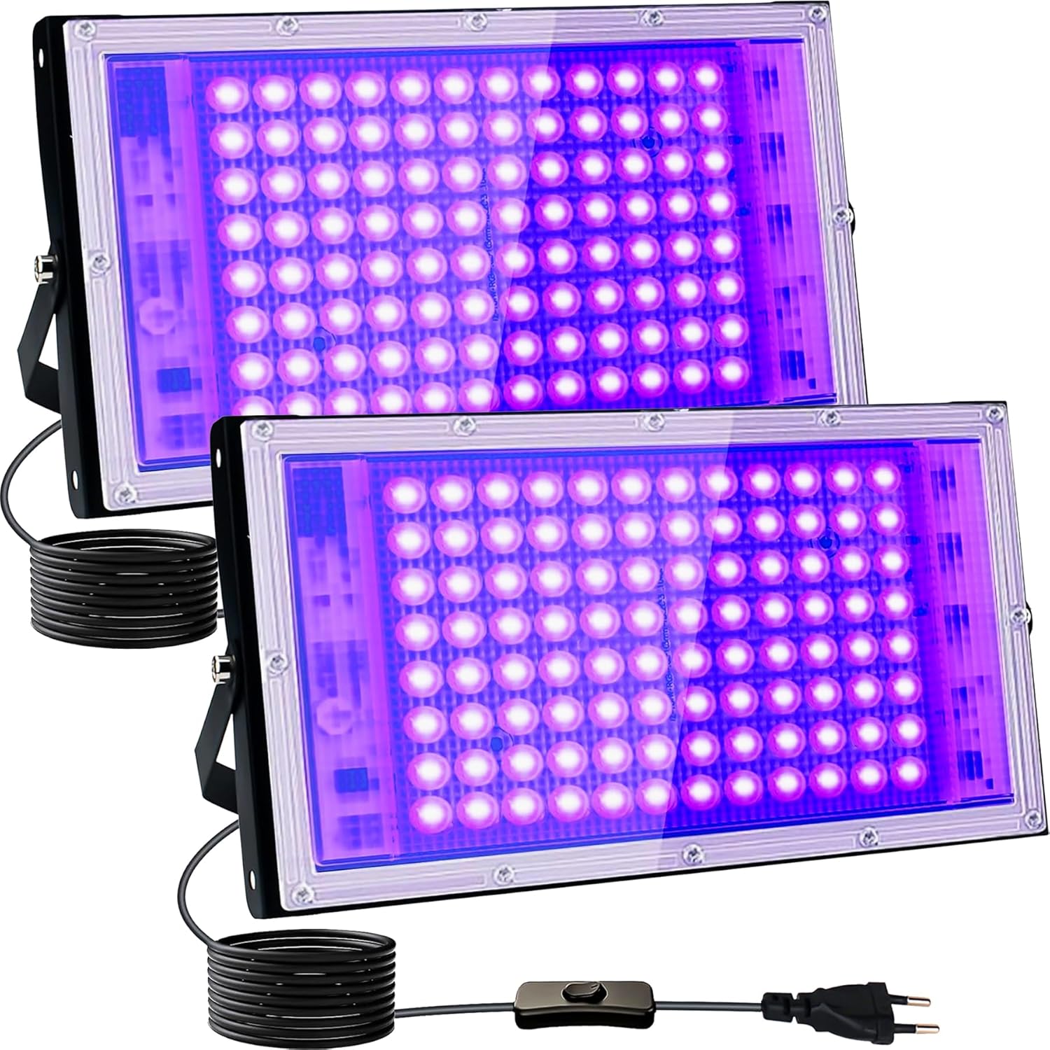 Powerful 50W - 400W LED UV Black Light UV Floodlight Spotlight IP66 395nm UV Curing Lamp Black Light for Halloween Glow Party