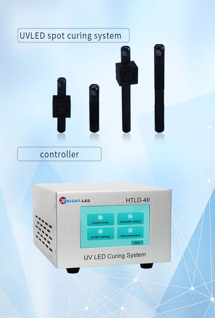 Touch Screen Operate UV LED Spot Curing Lamp for Semiconductor AR VR Glasses