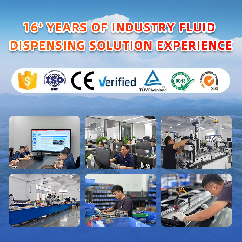 High Precision Automatic UV Glue Dispenser Machine UV LED Integrated Curing Lightproof Pipeline for PCB LCD With 1 Year Warranty