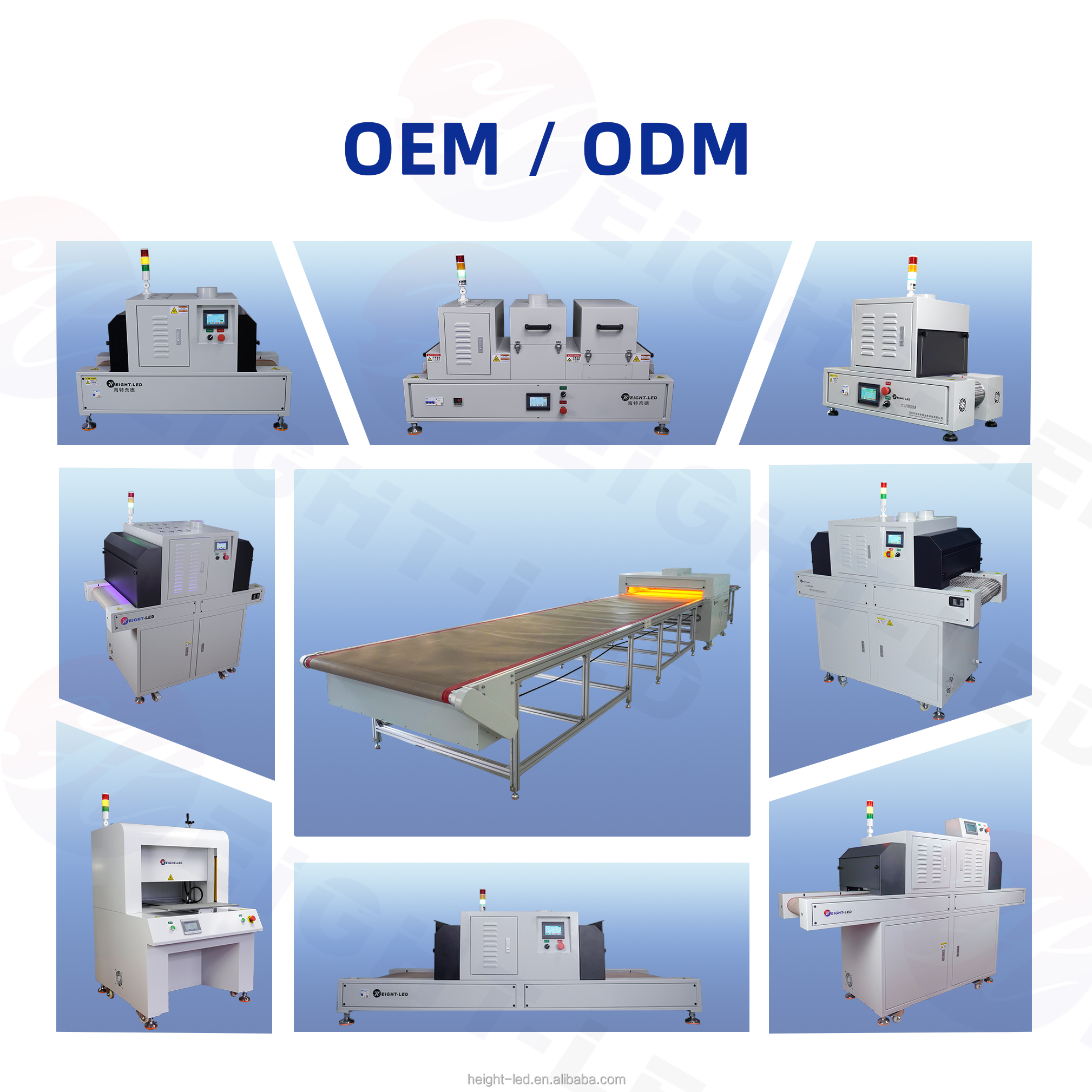 UV LED Cure Machine with Conveyor Belt Optical Glass Bonding Positioning Laminate Composite Bonding Sealing Coating of Edge
