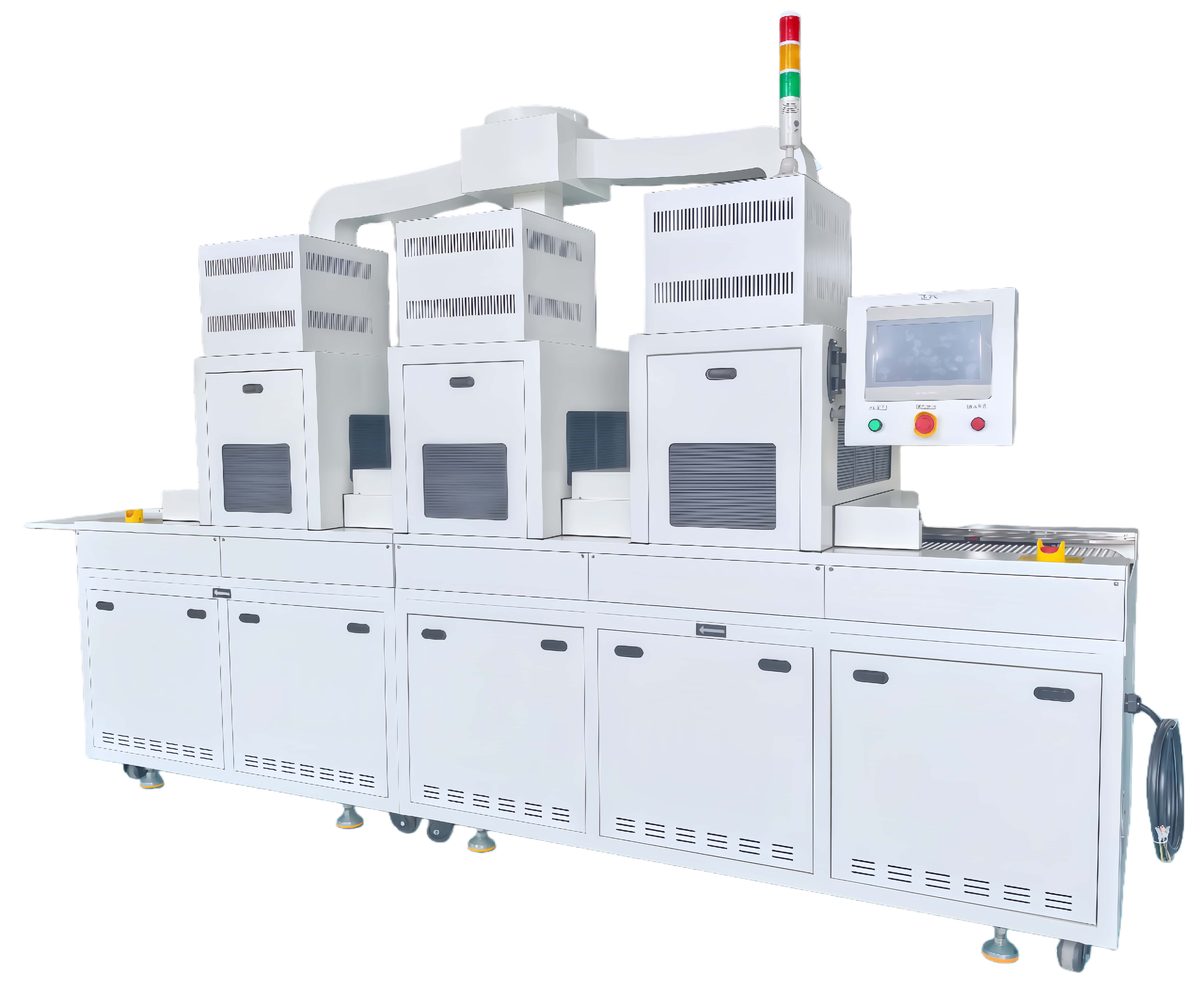 Anti-Deviation Conveyor UV Curing System | Variable Speed with LED Display for PCB &amp; Label Printing Lines