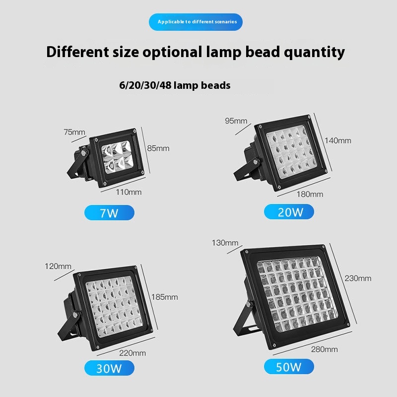 LED UV Curing Lamp 405nm 395nm 365nm Ultraviolet Light for Party Solidify Photosensitive Resin PCB Repair Handwork DIY Curing