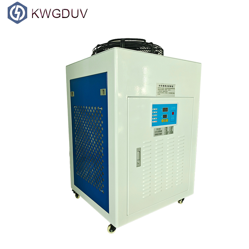 Multi Function Circular Flat UV LED Lamp Curing Machine 600MM Wide Conveyor Belt with LED Water Tank for UV Curing Drying