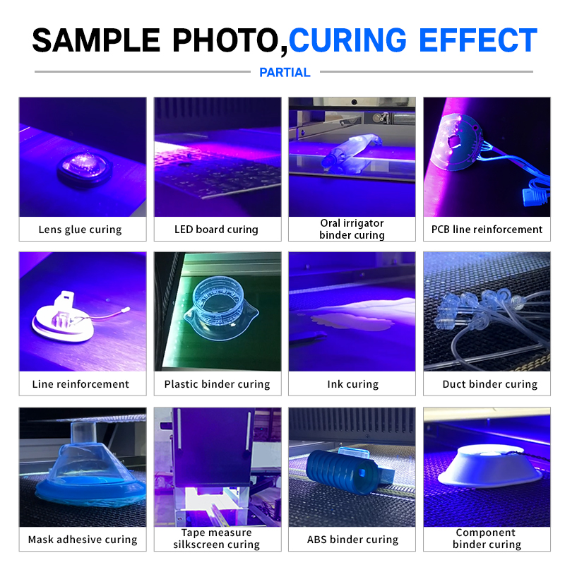 UV LED Irradiation System 365nm Ultraviolet Lamp Oven Shadowless Photosensitive UV Adhesive Bonding Curing Machine