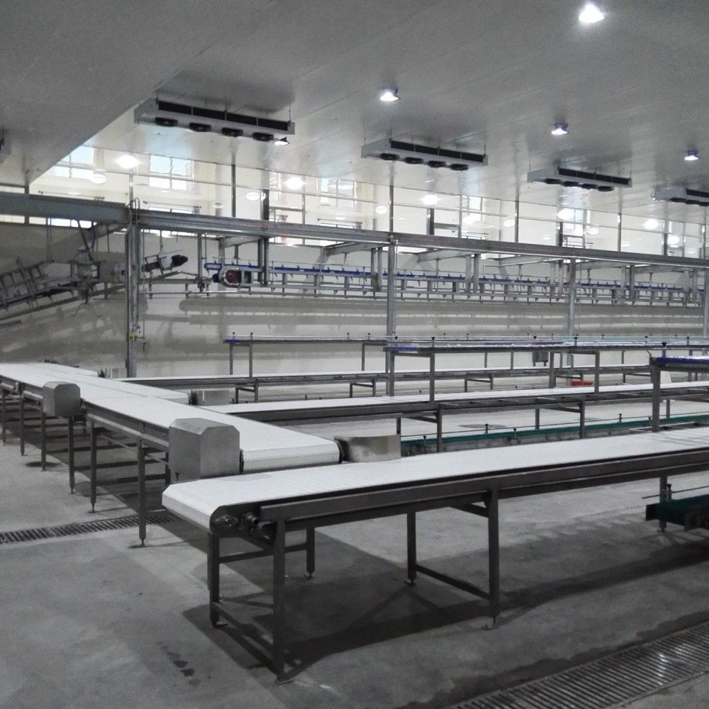 Industrial PVC/PU Conveyor System For Production Line
