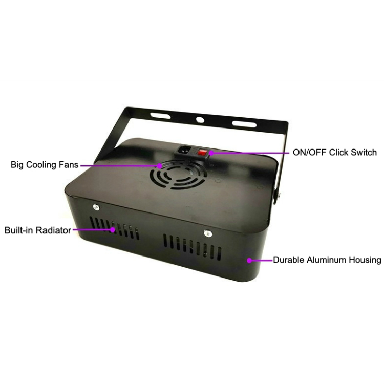 Portable Aluminium UV LED Curing System 200W 365nm Light Box Black Flood Light for Resin Adhesive Drying &amp; Film Coating